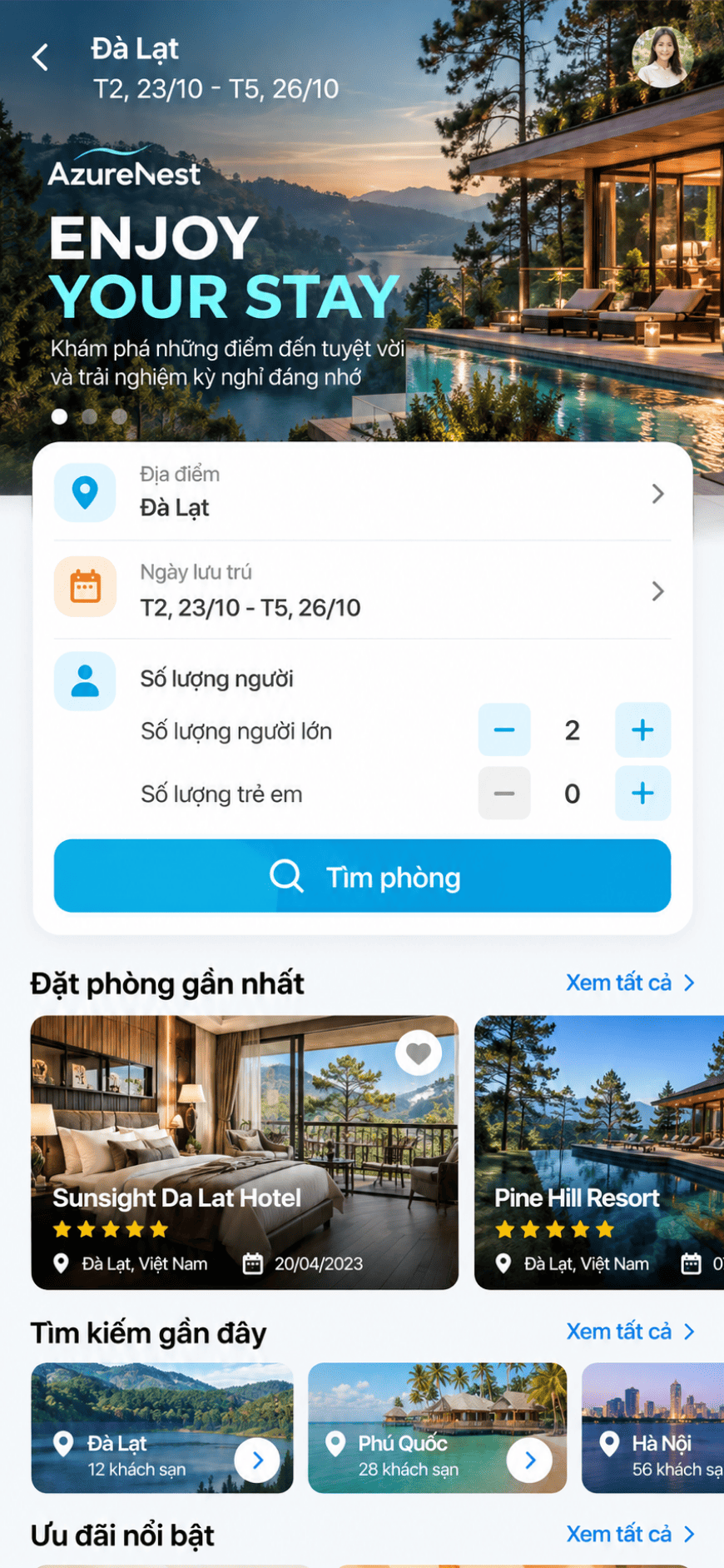 App booking Khách sạn / Resort
